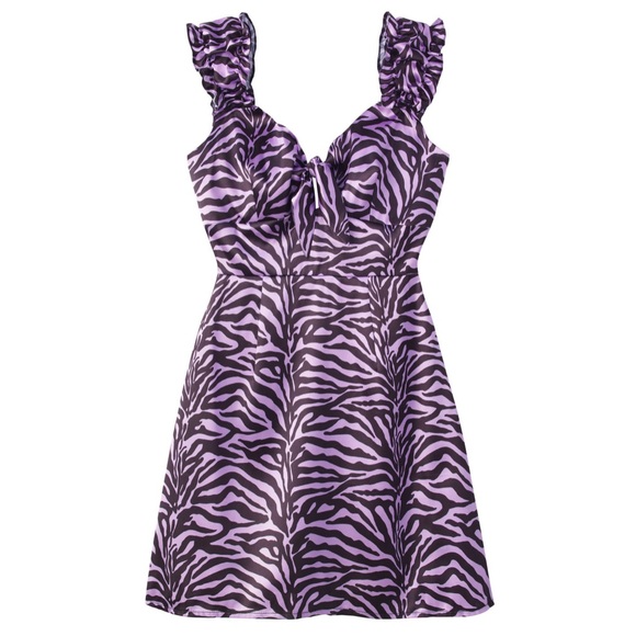 Capsule 98 size 8 ruffled purple mini dress - Picture 1 of 1